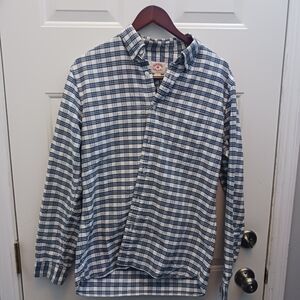 Brooks Brothers Navy and White Checkered Shirt